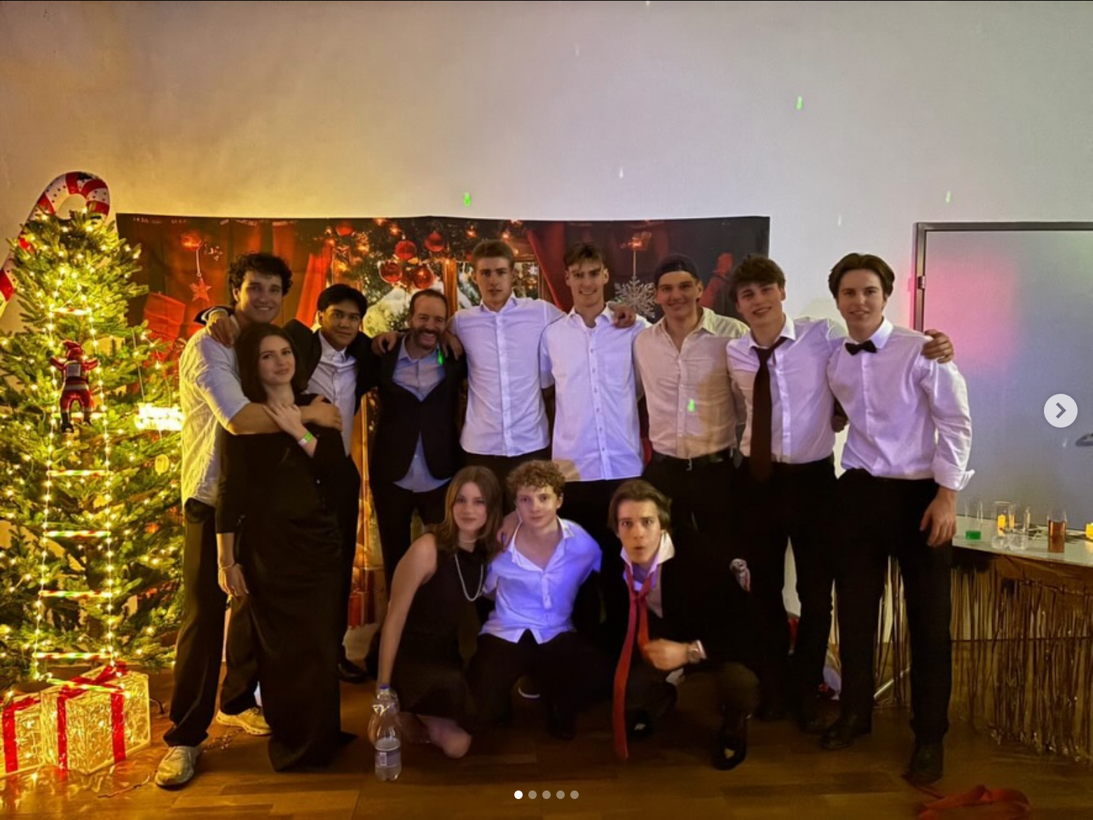 Christmas party team shot