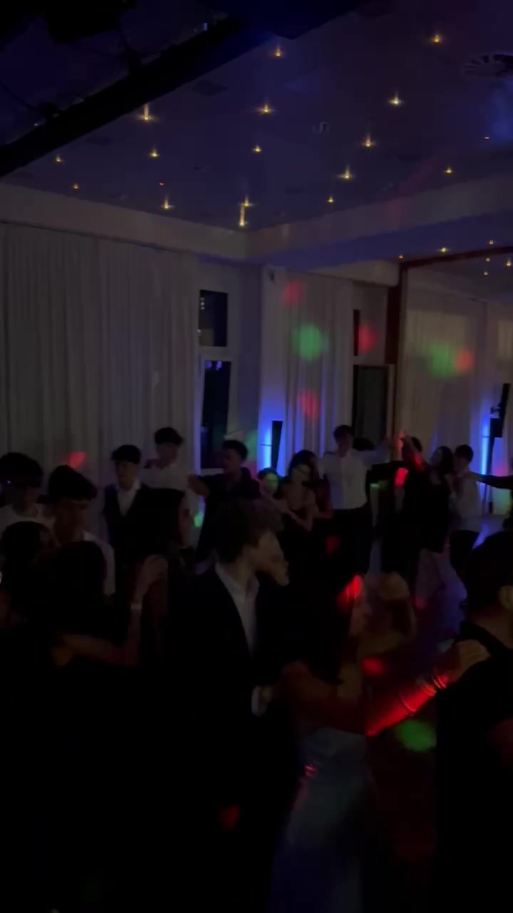 Christmas dancefloor full crowd